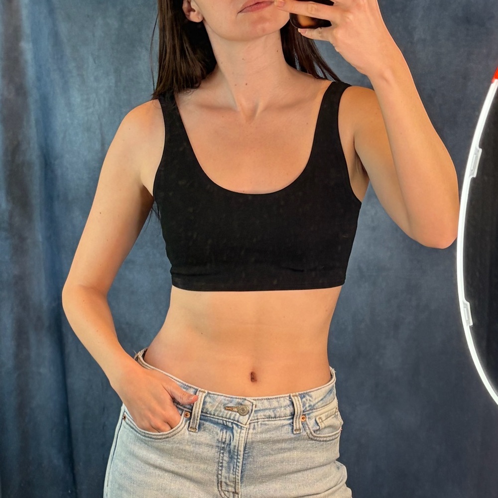Black Cropped Top
